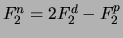 $F_2^{n}=2F_2^d-F_2^p$