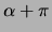 $\alpha +\pi$