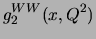 $\displaystyle g_2^{WW}(x,Q^2)$