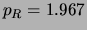 $p_R=1.967$