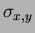 $\sigma_{x,y}$