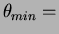 $\theta_{min}=$