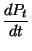 $\displaystyle \frac{dP_t}{dt}$