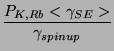 $\displaystyle \frac{P_{K,Rb}<\gamma_{SE}>}{\gamma_{spin up}}$