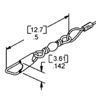 swivel: snap, brass, 10-lb (44.5-N) nominal min breaking strength
