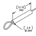 copper sleeve: long